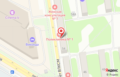 Поликлиника №1 в Ярославле на карте