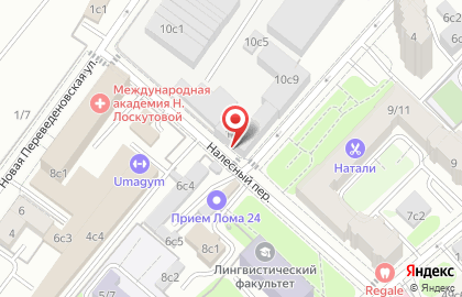 Пункт приема цветных металлов в Налесном переулке, 6 на карте