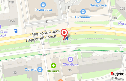 Магазин печатной продукции Доброе утро на Парковом проспекте на карте