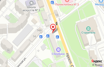 Ломбард 999 на проспекте Строителей на карте