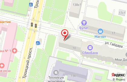 Пекарня Крендель на улице Гайдара на карте