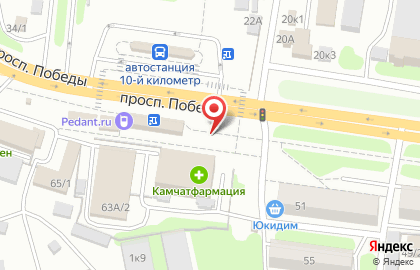 Киоск по продаже орехов в Петропавловске-Камчатском на карте