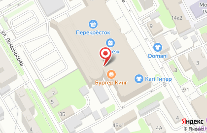 Ресторан быстрого питания Бургер Кинг в Центральном районе на карте