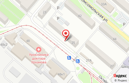 Продуктовый магазин Альфа в Железнодорожном районе на карте