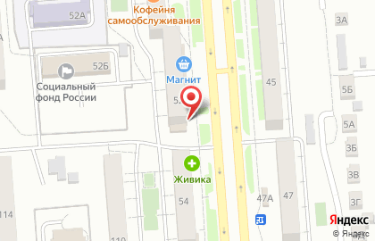 Сеть водоматов Урал-Аква в Ленинском районе на карте