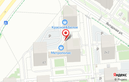 Супермаркет Метрополис на улице Монтажников на карте