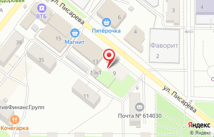 Киоск по продаже кондитерских изделий в Орджоникидзевском районе на карте