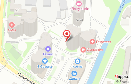 Лаборатория Гемотест на Москвовском на карте