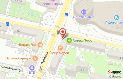 Киоск по ремонту часов на улице Ленина на карте