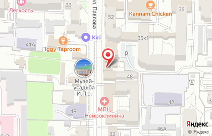 Мемориальный музей-усадьба академика И.П. Павлова в Рязани на карте