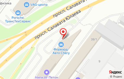 Автоцентр Форвард-Авто на проспекте Салавата Юлаева на карте