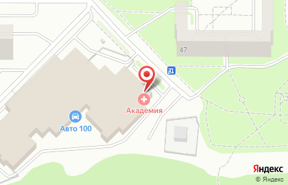 Медицинский центр Академия на Репина на карте