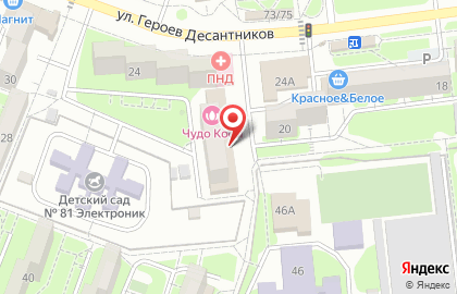 Инфанта на улице Героев Десантников на карте
