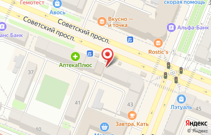 Столица текстильных идей Миртек на Советском проспекте на карте