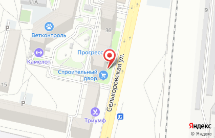 Магазин Красное & Белое на Селькоровской улице, 36 на карте