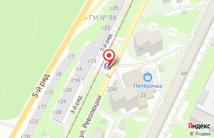 Киоск по продаже хлебобулочных изделий на улице Революции на карте