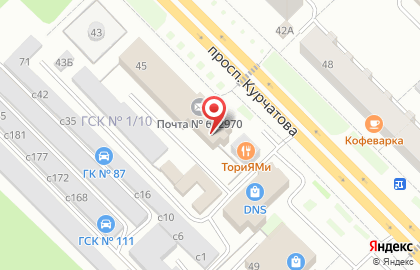 Железногорский почтамт на карте