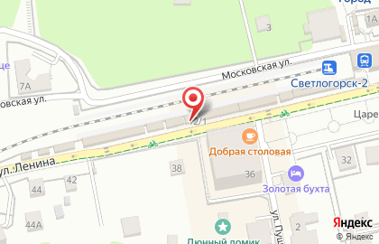 Магазин Книжная лавка на улице Ленина в Светлогорске на карте