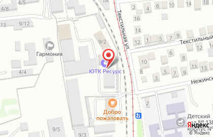 Служба экспресс-доставки СДЭК на Текстильной улице на карте