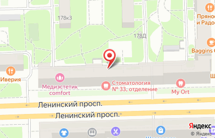 Ависта в Московском районе на карте