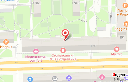 Ависта в Московском районе на карте