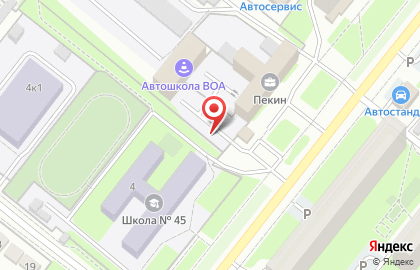 Шиномонтажная мастерская в Октябрьском районе на карте