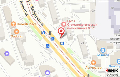 Павильон фастфудной продукции Самовар в Октябрьском районе на карте