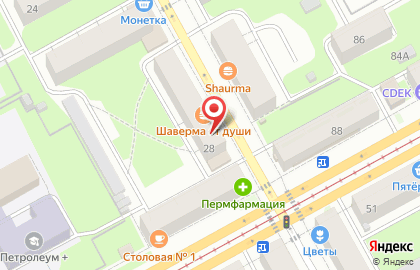 Мясной магазин в Перми на карте