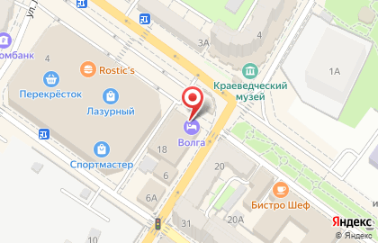 Гостиница, ЗАО Волга на карте