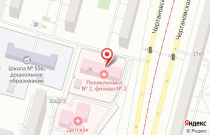Лабораторная служба Хеликс в Центральном Чертаново на карте
