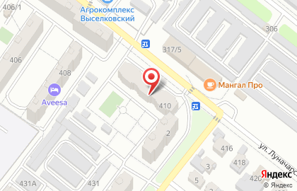 Магазин BEERloga на улице Луначарского на карте