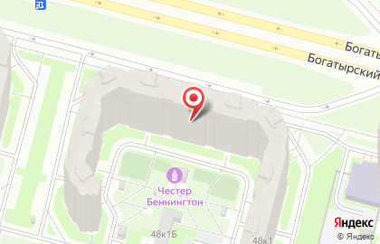 Клевер на Богатырском проспекте на карте