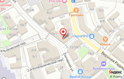 Торговая компания Аист на Гончарной улице на карте