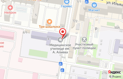 Каспийское медицинское училище им. А. Алиева на карте