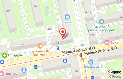 Торговый Центр на Приморской на карте