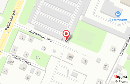 СТО АвтоГОСТ в Кирпичном переулке на карте