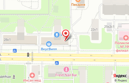 Магазин овощей и фруктов в Москве на карте
