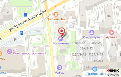 Компания Марка Ткани в Железнодорожном районе на карте