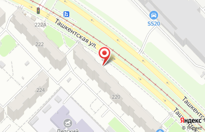 ДЭНАС на Ташкентской улице на карте
