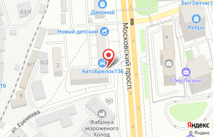 Магазин Двери Даром в Коминтерновском районе на карте