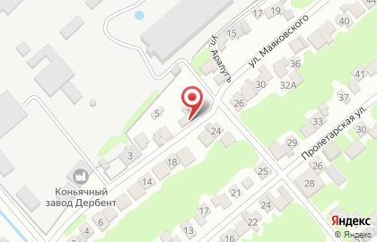 Продовольственный магазин в Дагестанских Огнях на карте