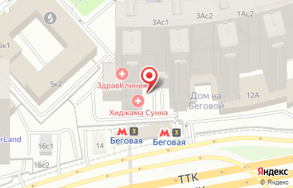 Супермаркет Фуд & Фрут на Хорошёвском шоссе на карте