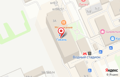 ЭЛИЗЭ на Водном стадионе на карте