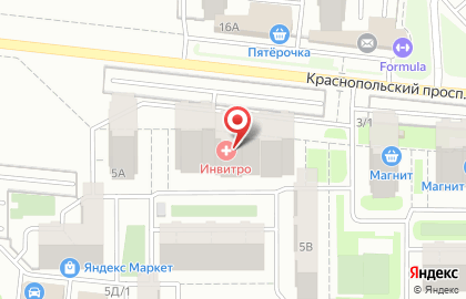Салон красоты Beauty time на Краснопольском проспекте на карте