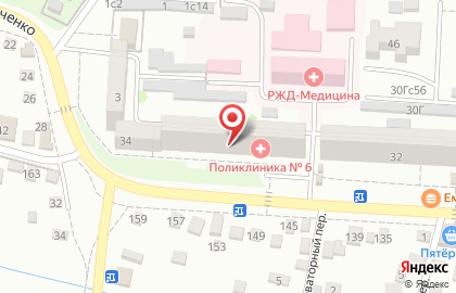 Частное учреждение здравоохранения Больница РЖД-Медицина города Тимашевск на карте