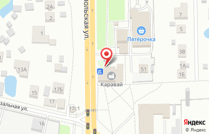 Киоск хлебобулочных изделий на Симферопольской улице на карте