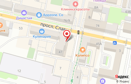 Мужской салон Мистер Икс на проспекте Славы на карте