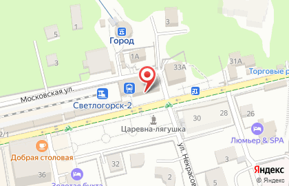 Банкомат ВТБ на улице Ленина, 33 в Светлогорске на карте