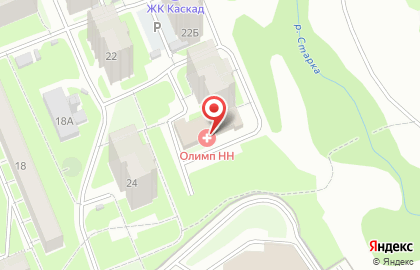 Медицинская клиника Олимп НН на карте
