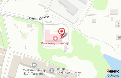 Видновская центральная районная больница в Видном на карте
